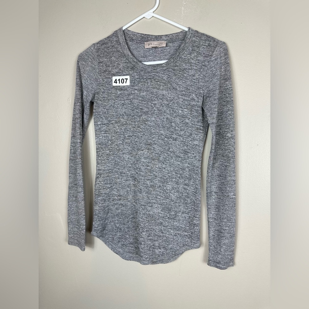 Philosophy xsmall grey 14-1/2 p2 p 26-1/2 length republic clothing preowned